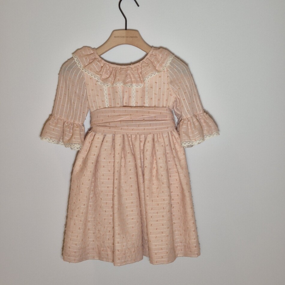 Vestido Batista Plumeti Salmón 