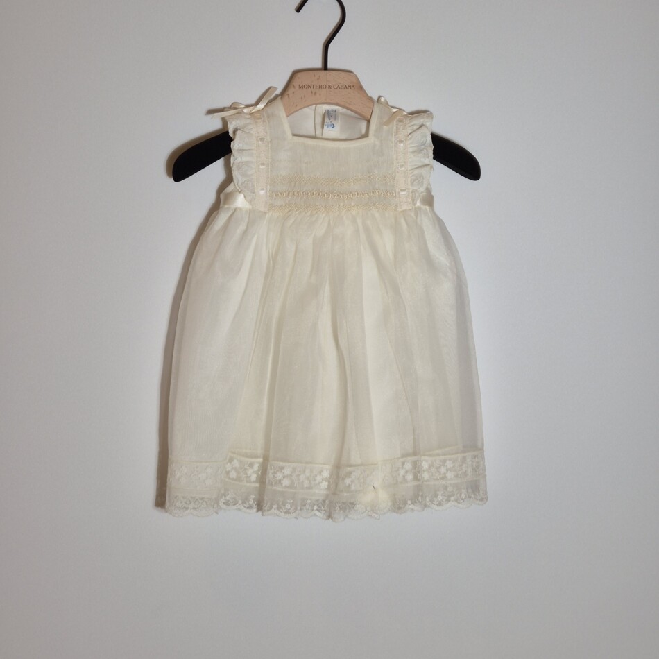 Vestido Bautizo Organza 175€