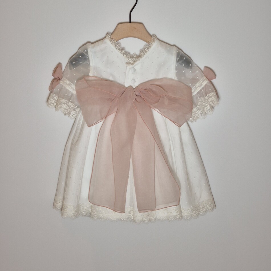 Vestido Tul Bordado Rosa 225€(1)