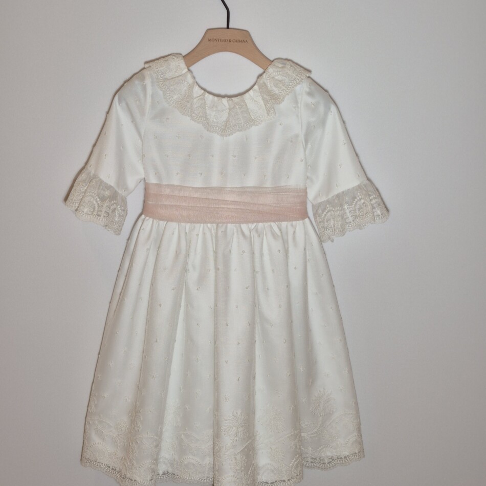 Vestido Tul plumetti Lazo Rosa 285€